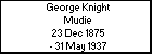 George Knight Mudie
