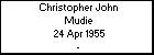 Christopher John Mudie