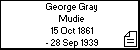 George Gray Mudie